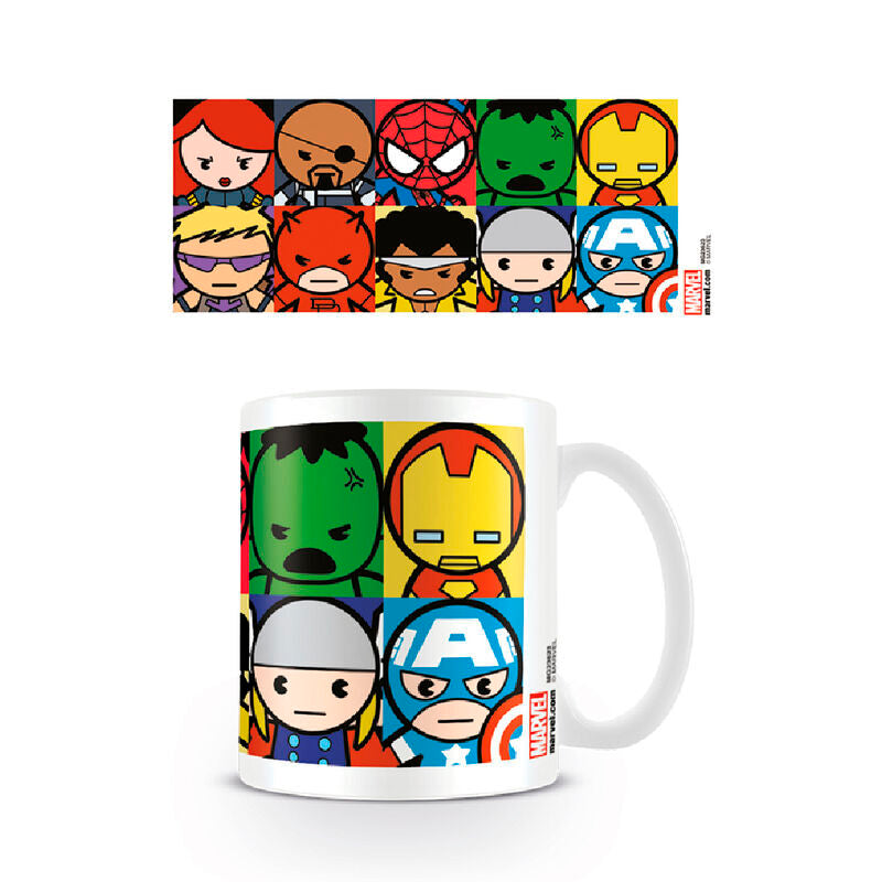 Imagen 1 de Taza Personajes Kawaii Marvel 315Ml