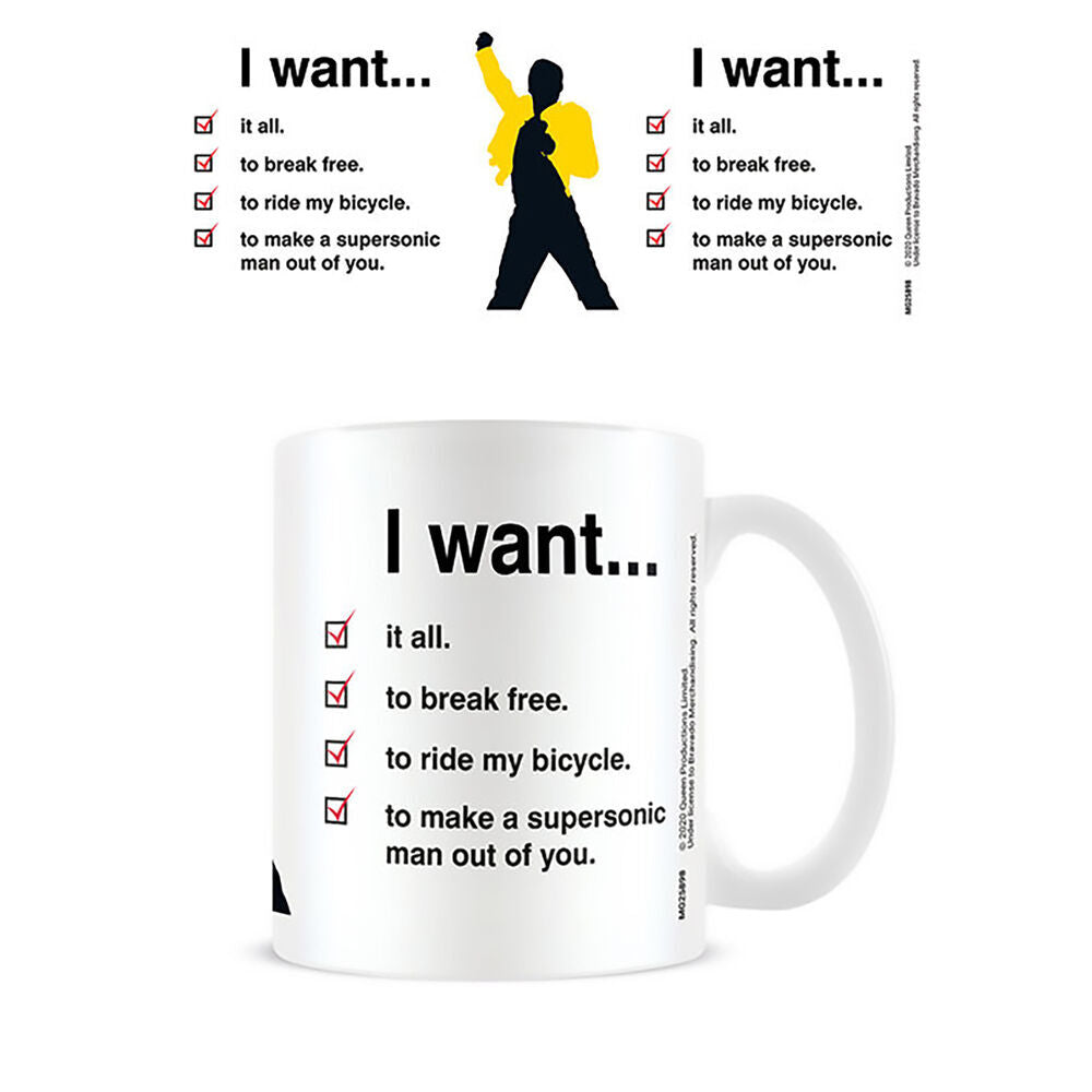 Imagen de Taza I Want Checklist Queen 315Ml parte de nuestra colección en Espadas y más, sitio oficial.