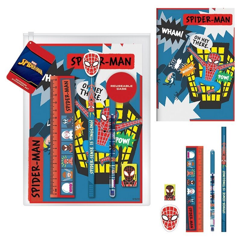 Imagen 1 - Set Papeleria Con Libreta Spiderman Marvel