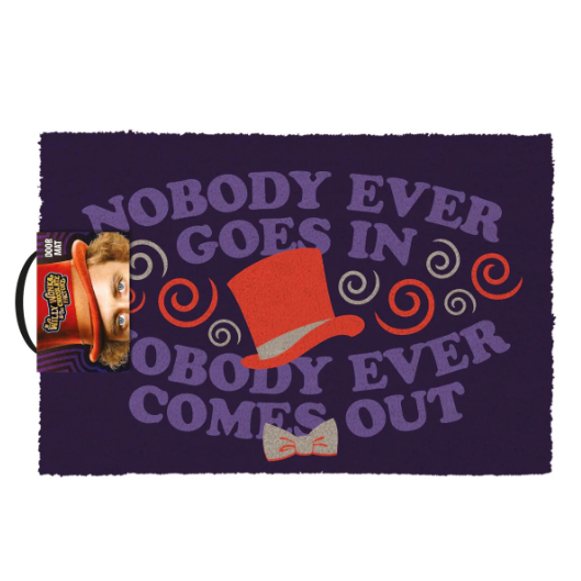 Imagen 1 - Felpudo Nobody Ever Goes In Willy Wonka