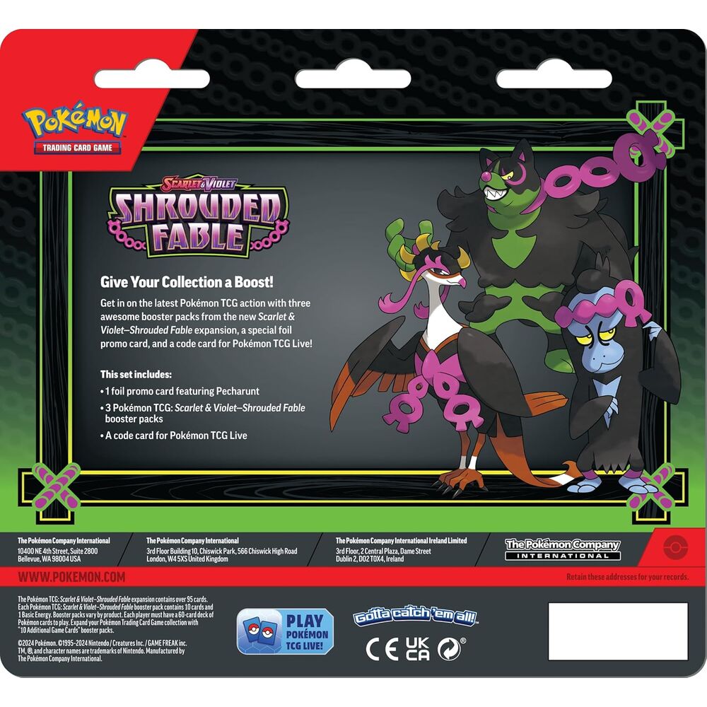 Imagen 2 - Blister Juego Cartas Coleccionables Shrouded Fable Pokemon Ingles