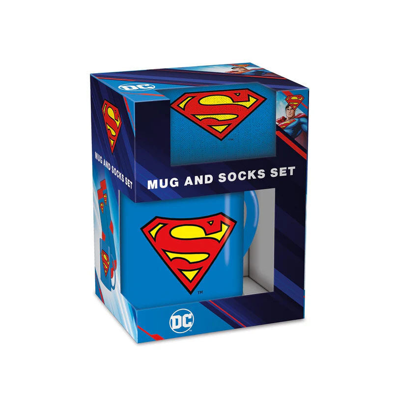Imagen 2 - Set Taza Y Calcetines Logo Superman Dc Comics
