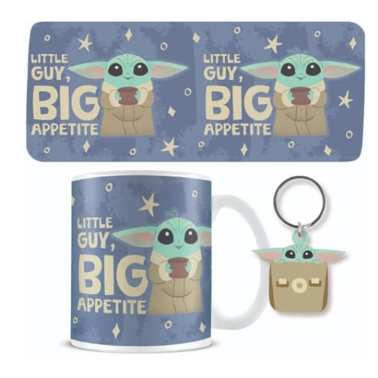 Imagen 1 - Set Taza Y Llavero Grogu Mandalorian Star Wars