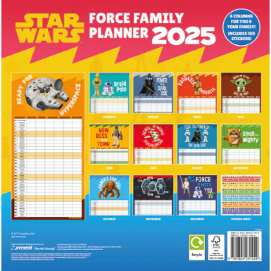 Imagen 3 - Calendario Planificador Familiar Star Wars