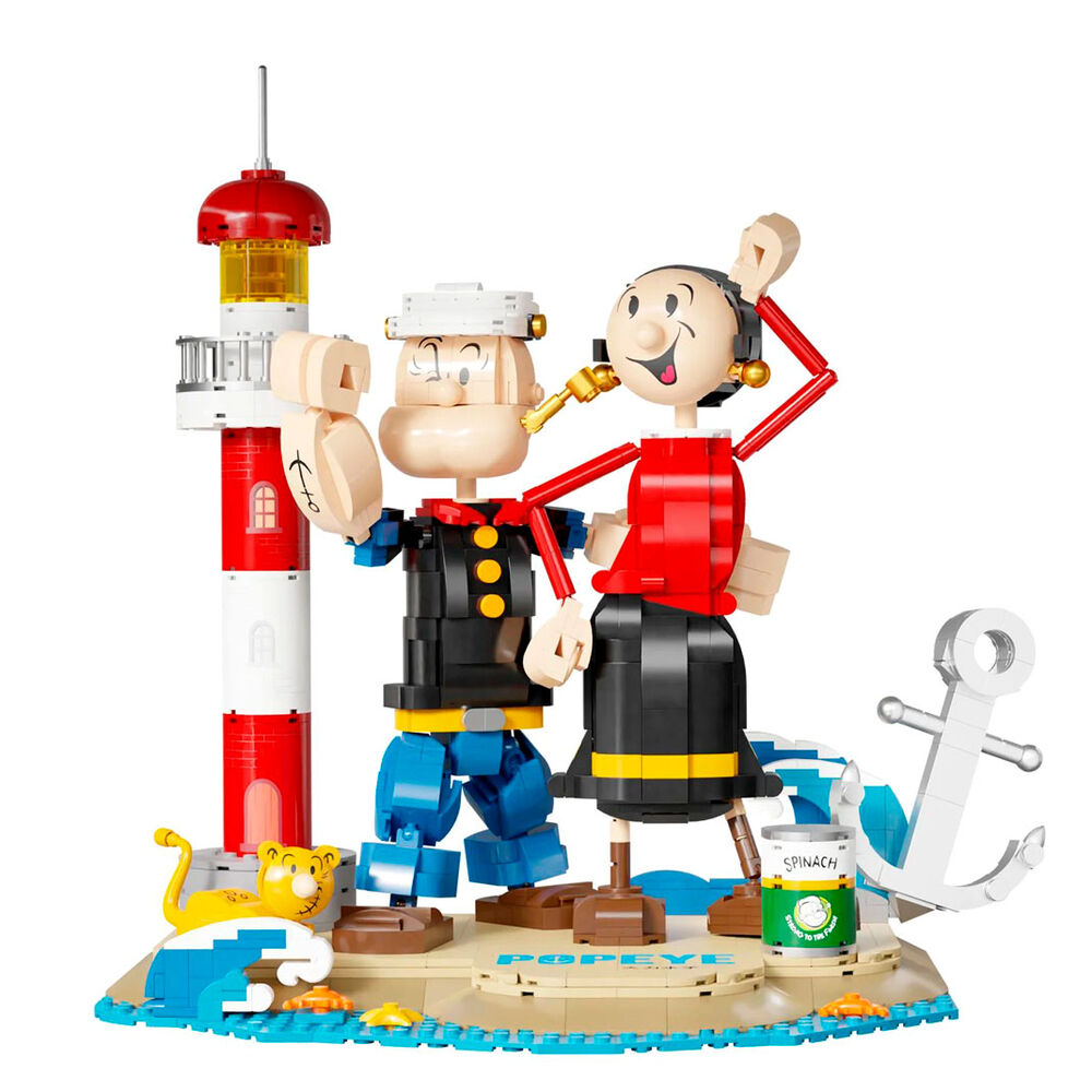 Imagen de Kit Construccion Popeye & Olivia Popeye 1500Pzs parte de nuestra colección en Espadas y más, sitio oficial.