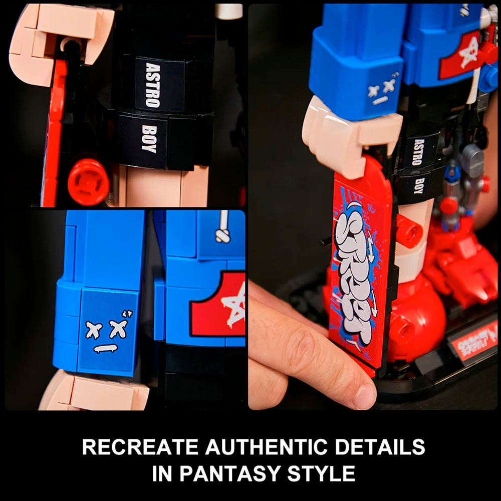 Imagen 2 - Kit Construccion Astro Boy The Skateboard Astro Boy 1117Pzs