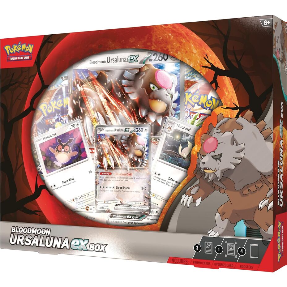 Imagen 5 - Blister Juego Cartas Coleccionables Bloodmoon Ursaluna Pokemon Ingles