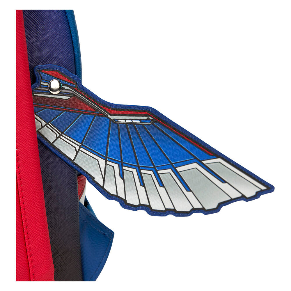Imagen de Mochila Brave New World Capitan America Marvel Loungefly parte de nuestra colección en Espadas y más, sitio oficial.
