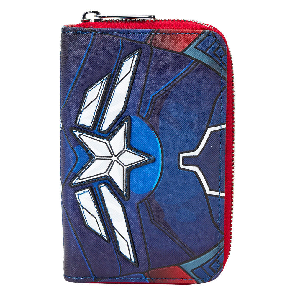 Imagen de Cartera Brave New World Capitan America Marvel Loungefly parte de nuestra colección en Espadas y más, sitio oficial.