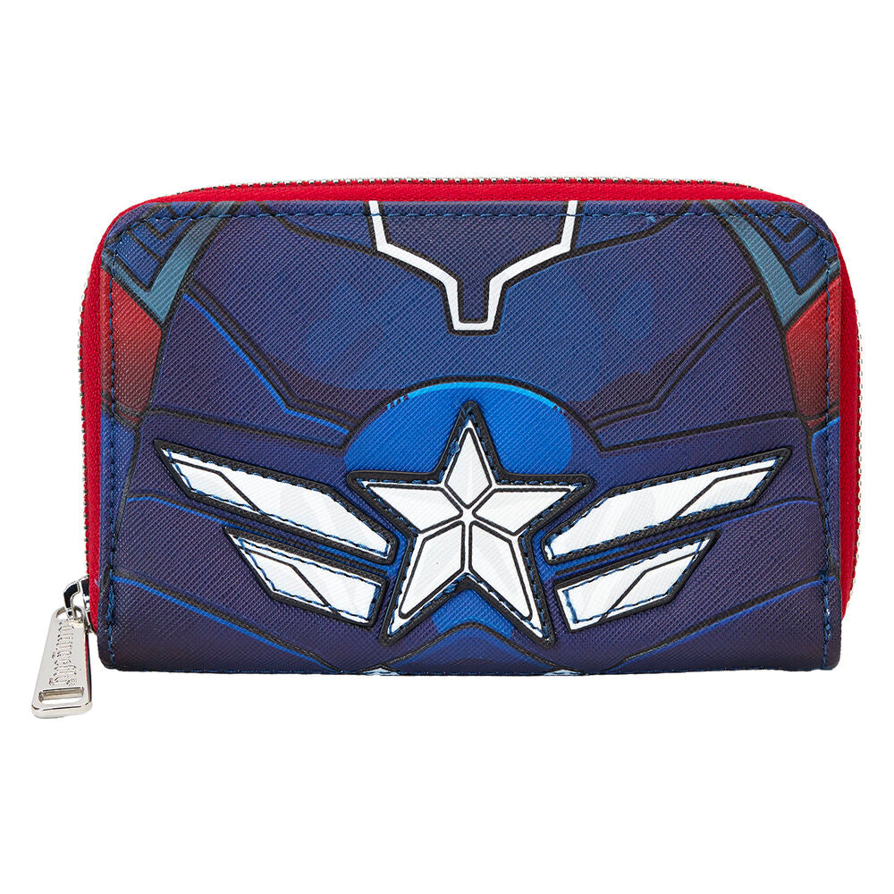 Imagen de Cartera Brave New World Capitan America Marvel Loungefly parte de nuestra colección en Espadas y más, sitio oficial.