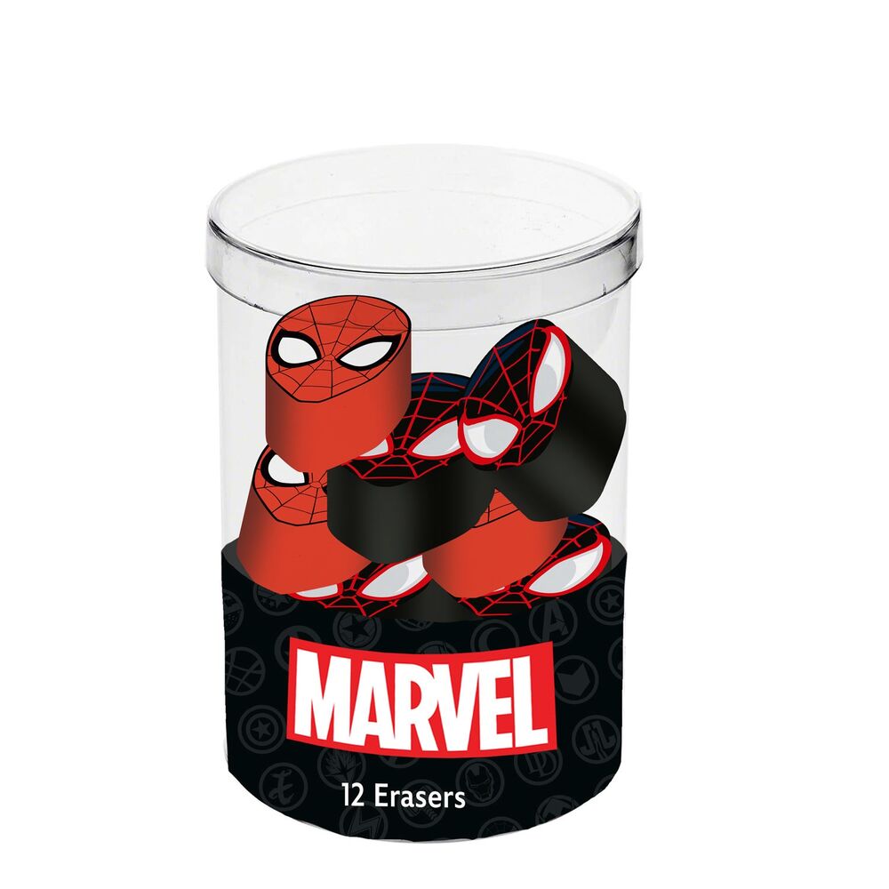 Imagen 1 - Cubo 12 Gomas Spiderman Marvel