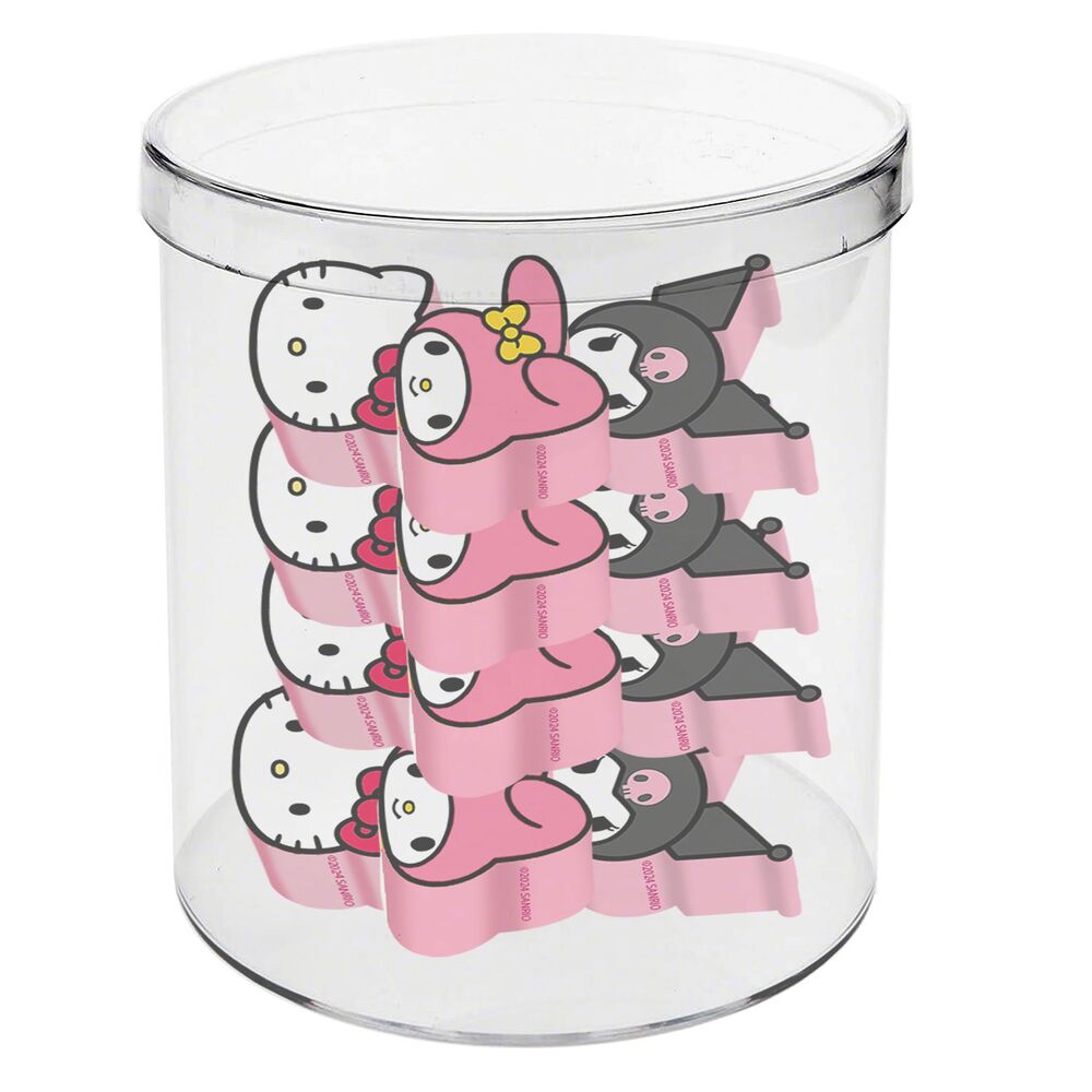 Imagen 1 - Cubo 12 Gomas Hello Kitty