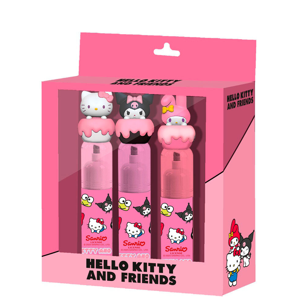 Imagen 1 - Blister 3 Subrayadores Hello Kitty
