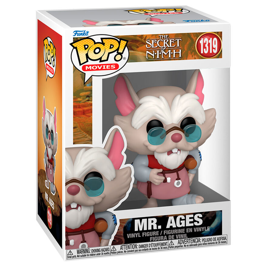 Imagen de Figura Pop Nimh El Mundo Secreto Mr. Ages parte de nuestra colección en Espadas y más, sitio oficial.