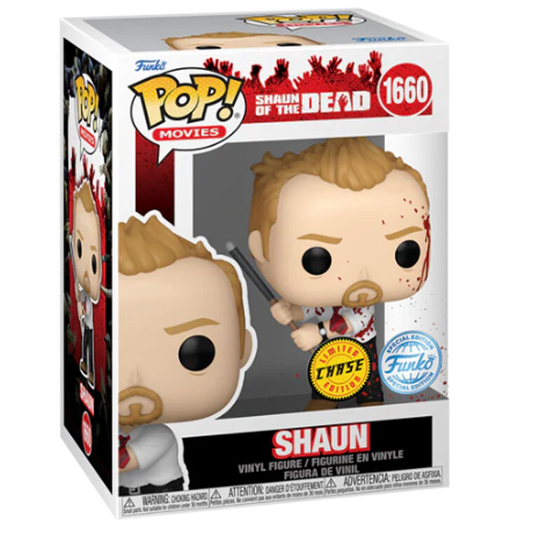 Imagen de Figura Pop Zombies Party Shaun Exclusive Chase parte de nuestra colección en Espadas y más, sitio oficial.