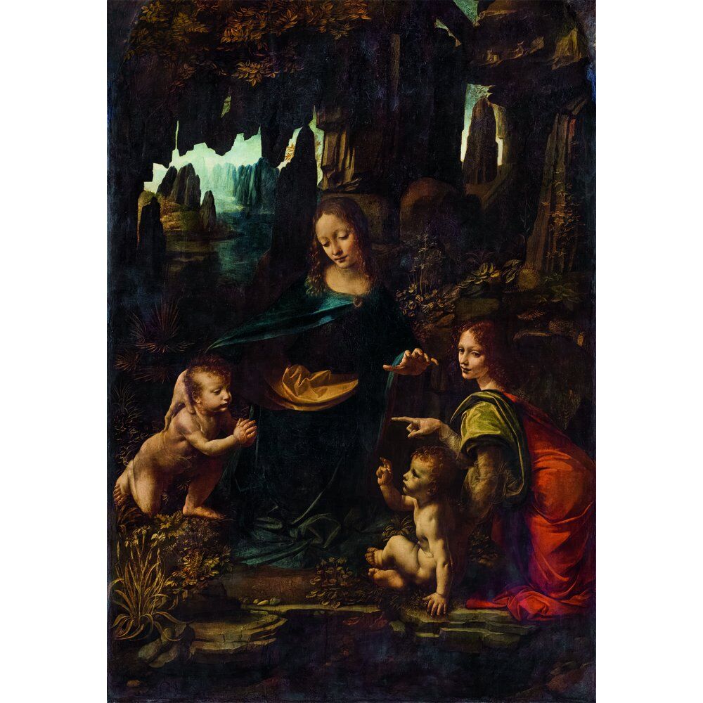 Imagen 1 - Puzzle The Virgin Of The Rocks Leonardo Museum 1000Pzs