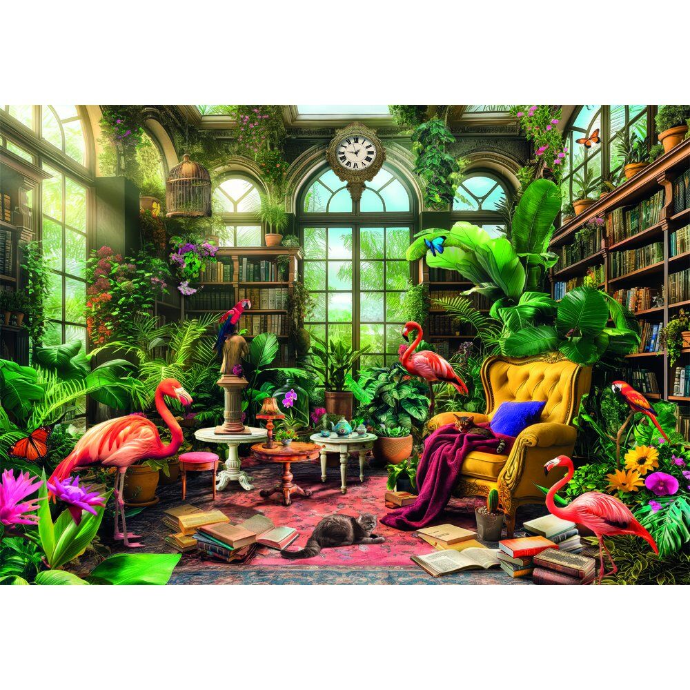 Imagen 1 - Puzzle The Greenhouse Library High Quality 1000Pzs