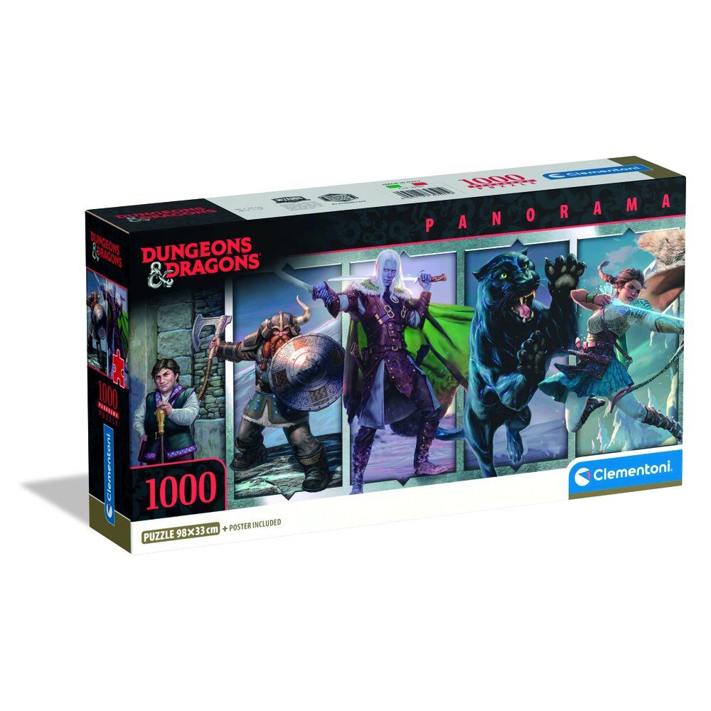 Imagen 2 - Puzzle Panorama Dragones Y Mazmorras 1000Pzs