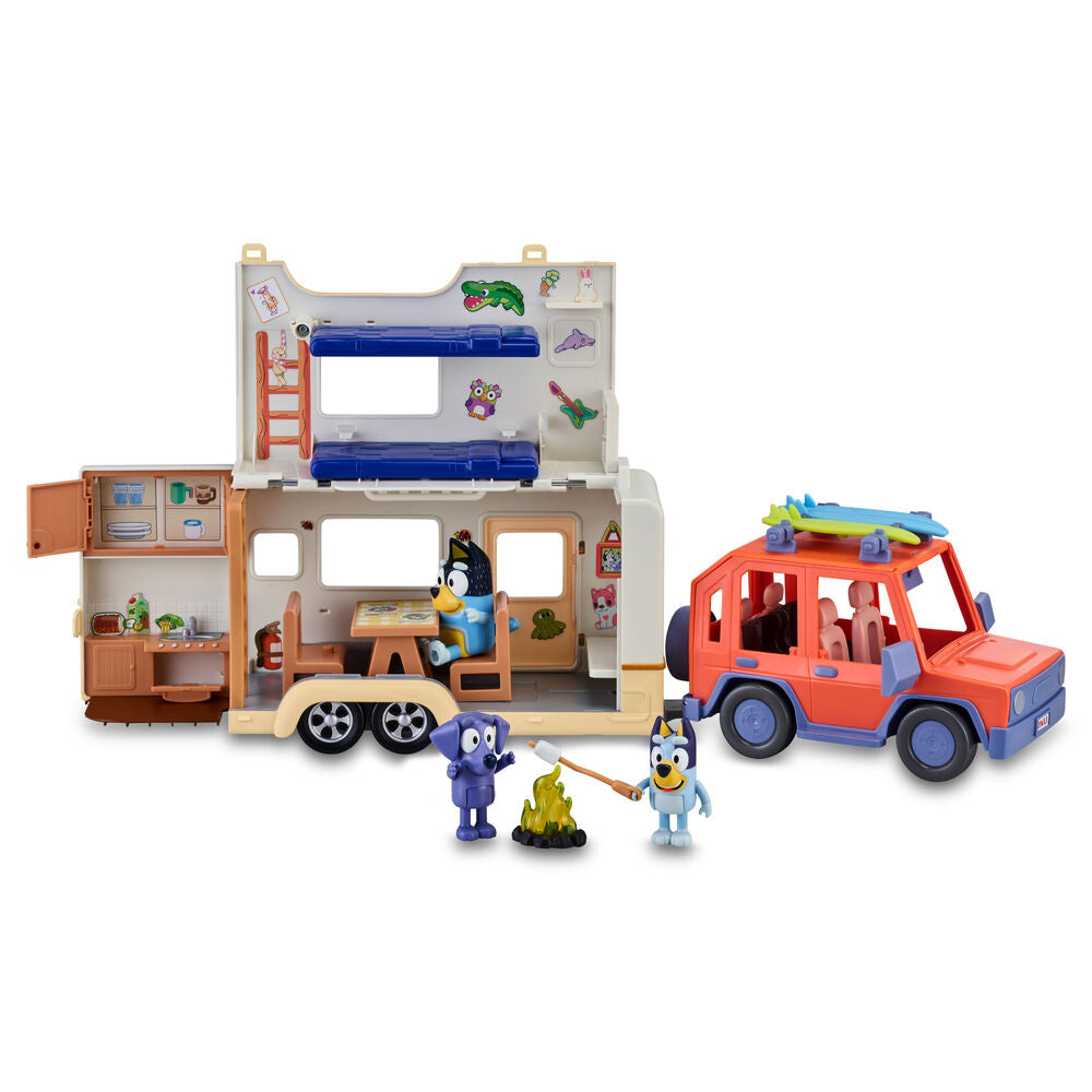Imagen 1 - Set Coche Familiar + Caravana Bluey