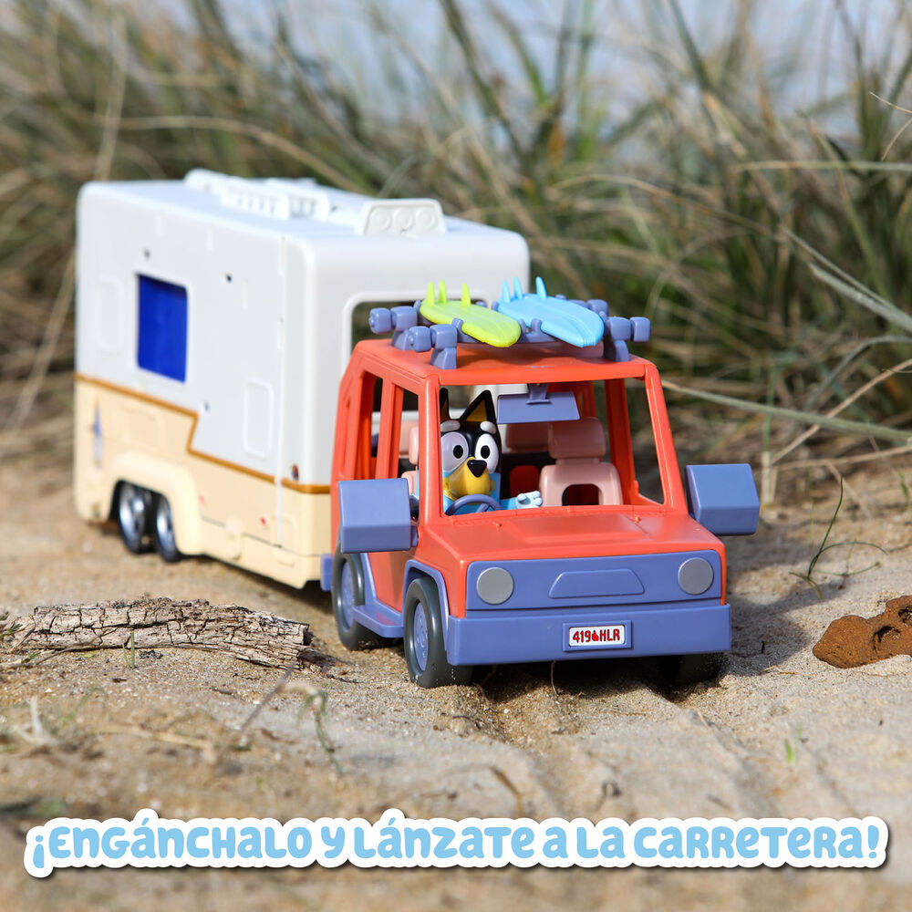 Imagen 3 - Set Coche Familiar + Caravana Bluey