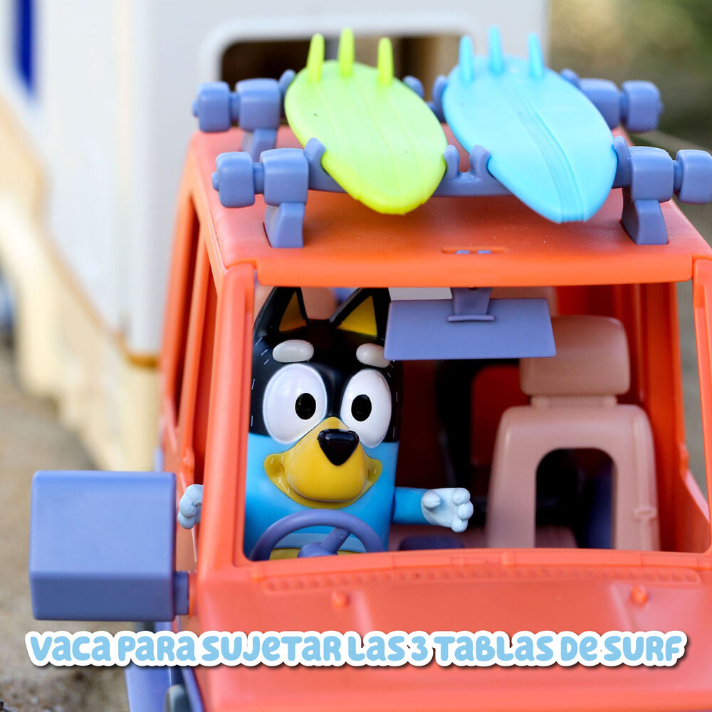 Imagen 4 - Set Coche Familiar + Caravana Bluey