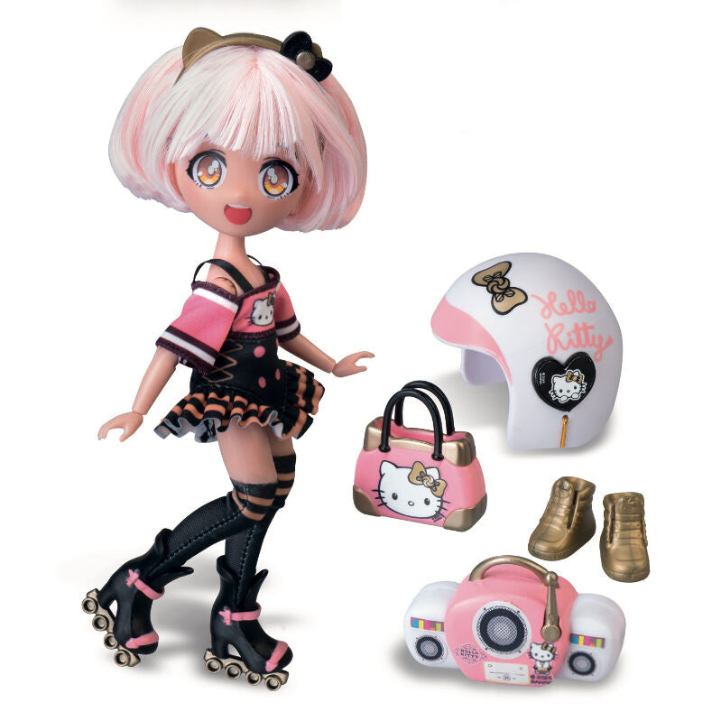 Imagen de Muñeca Manga Golden Diva Roller Hello Kitty parte de nuestra colección en Espadas y más, sitio oficial.