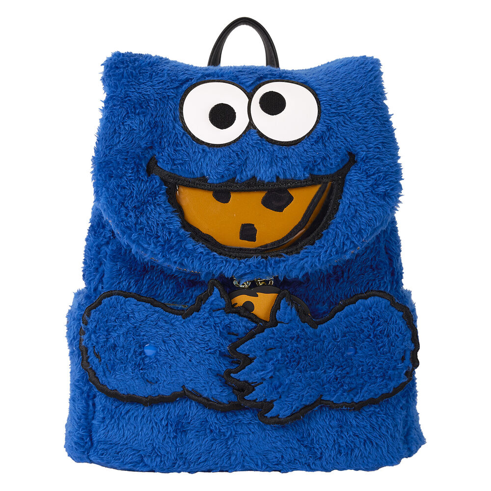 Imagen de Mochila Peluche + Monedero Cookie Monster Barrio Sesamo Loungefly parte de nuestra colección en Espadas y más, sitio oficial.