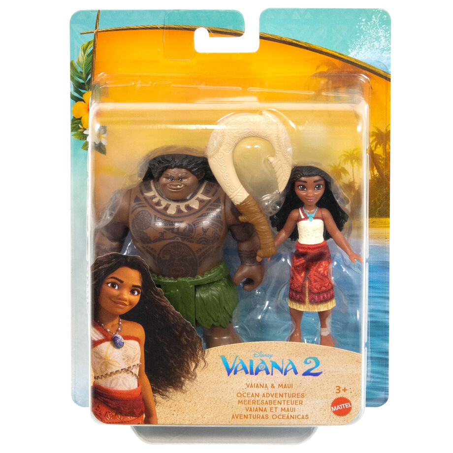 Imagen 1 - Blister 2 Muñecos Vaiana & Maui Vaiana Moana 2 Disney