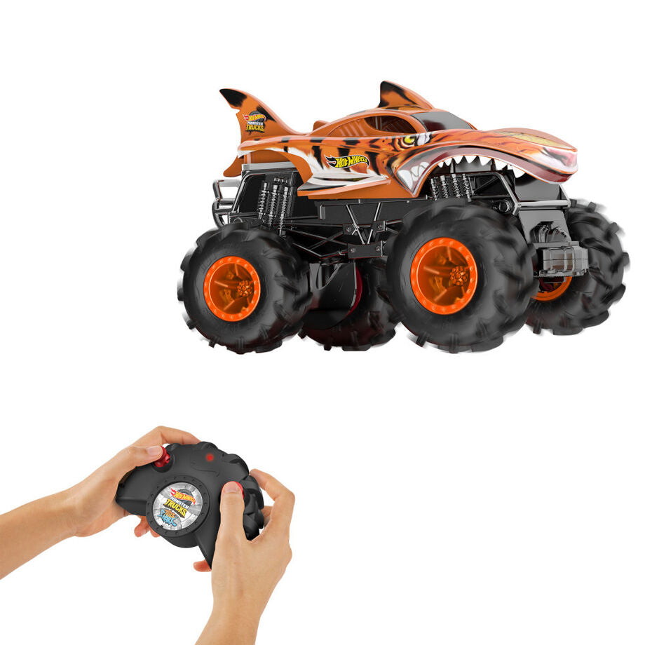 Imagen 3 - Coche Radio Control Tiger Shark Monster Trucks Hot Wheels