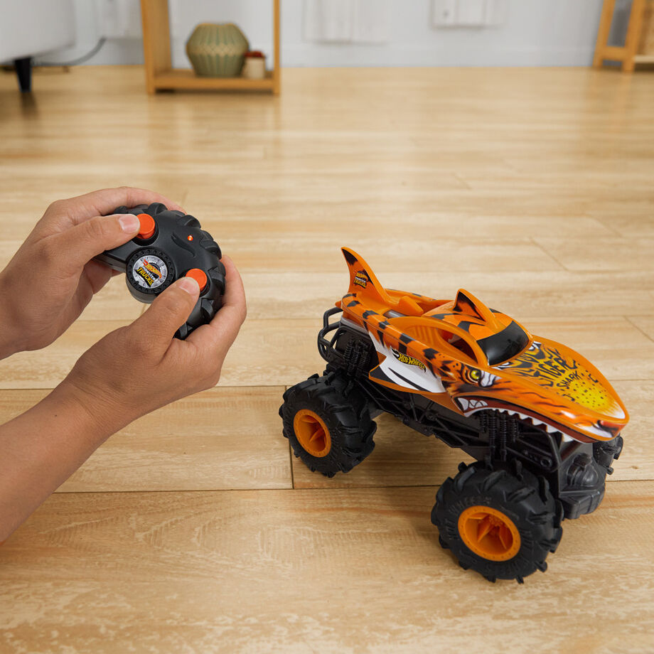 Imagen 4 - Coche Radio Control Tiger Shark Monster Trucks Hot Wheels