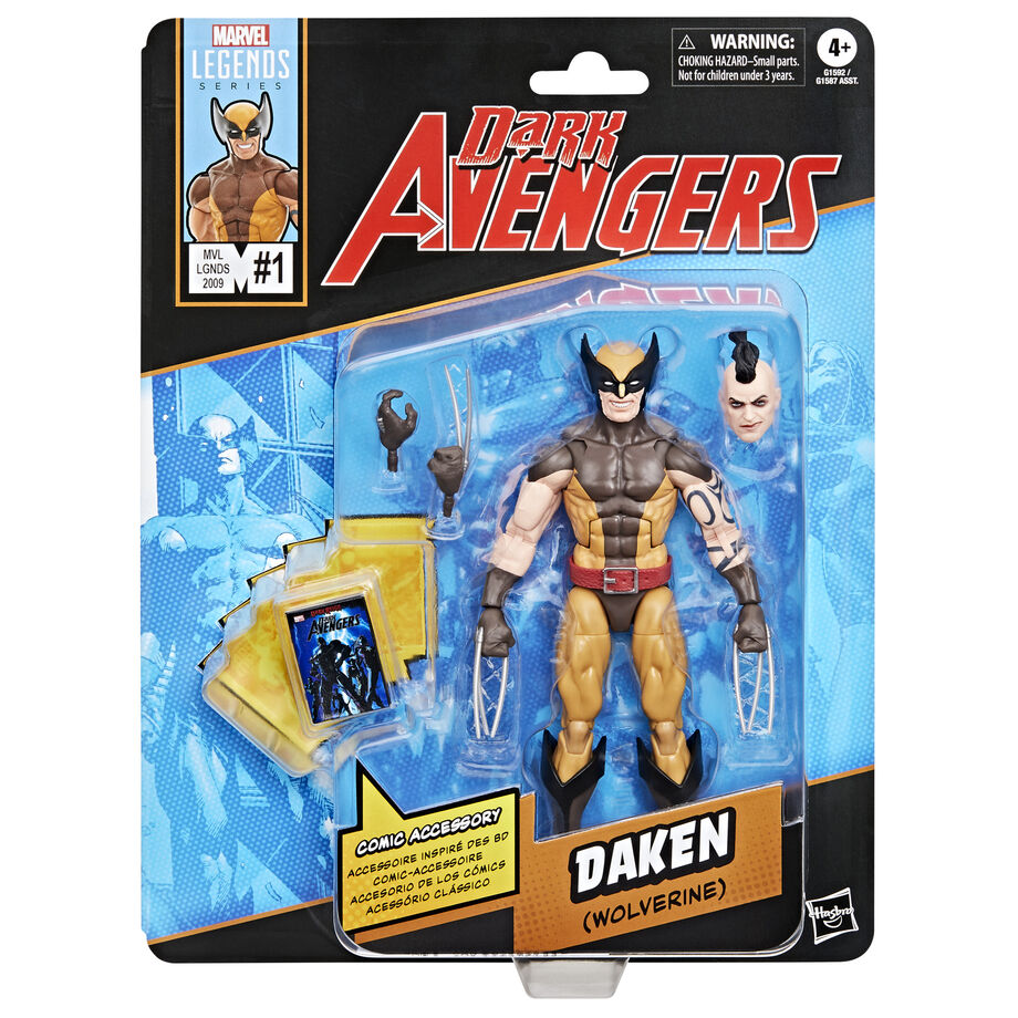 Imagen 1 - Figura Daken Wolverine Dark Avengers Marvel Legends 15Cm