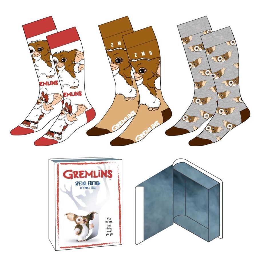 Imagen 1 - Set 3 Calcetines Gremlins Adulto