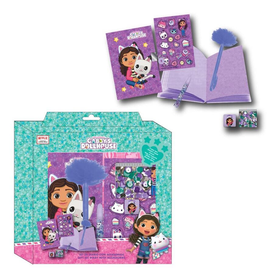 Imagen 1 - Set Diario La Casa De Muñecas De Gabby