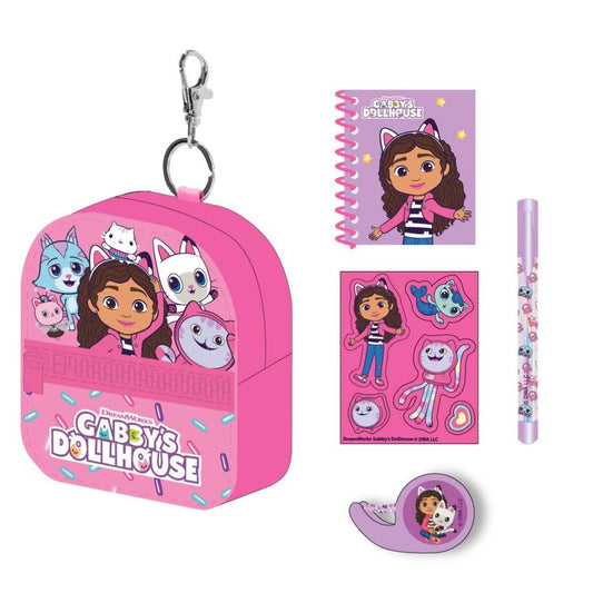 Imagen 2 - Set Papaleria Mini Mochila La Casa De Muñecas De Gabby