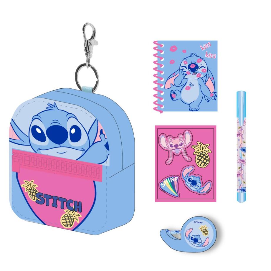 Imagen 2 - Set Papaleria Mini Mochila Stitch Disney