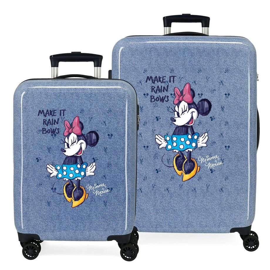 Imagen 1 - Set 2 Maletas Abs Trolley It Rain Bows Minnie Disney
