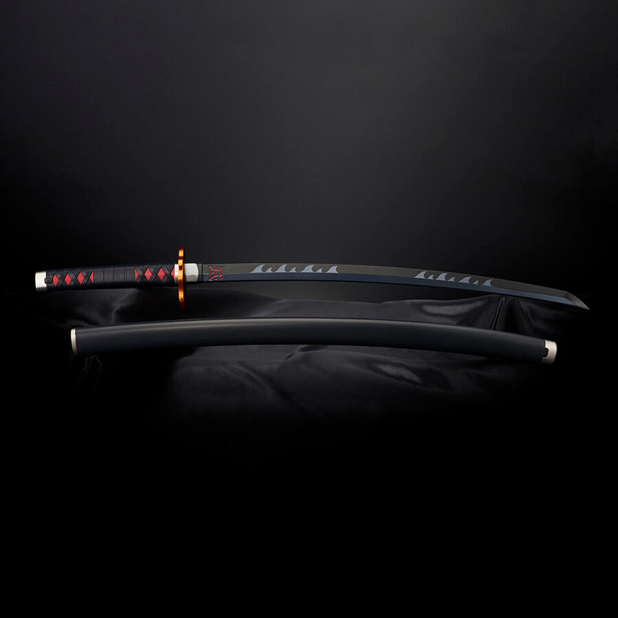 Imagen 1 - Replica Nichirin Sword Tanjiro Kamado Kyojuro Rengokus Sword Guard Demon Slayer Kimetsu No Yaiba 88Cm