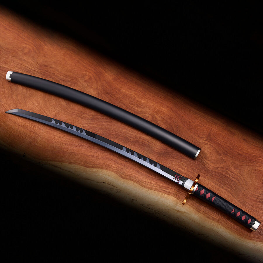 Imagen 5 - Replica Nichirin Sword Tanjiro Kamado Kyojuro Rengokus Sword Guard Demon Slayer Kimetsu No Yaiba 88Cm