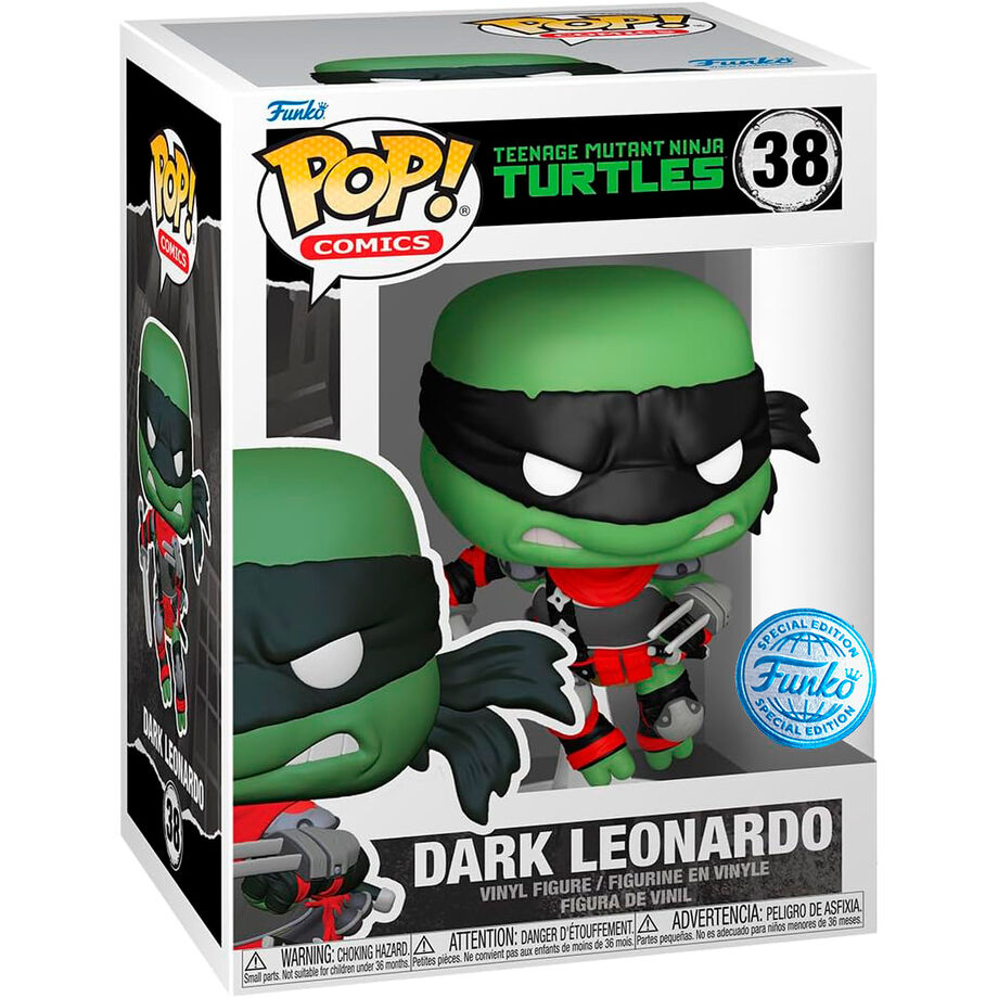 Imagen de Figura Pop Tortugas Ninja Teenage Mutant Dark Leonardo Exclusive parte de nuestra colección en Espadas y más, sitio oficial.