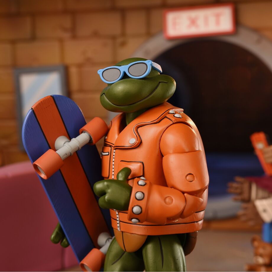 Imagen 5 - Set 2 Figuras Punk Leonardo And Punk Raphael Teenage Mutant Tortugas Ninja 18Cm