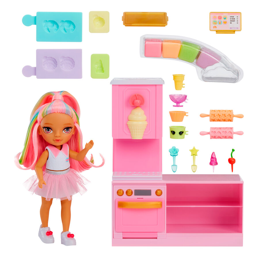 Imagen 4 - Playset + Muñeca Little Dessert Shop With Kandy Rainbow High