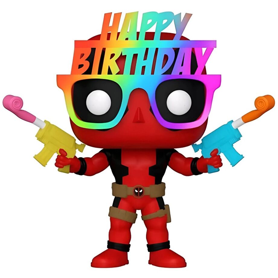 Imagen de Figura Pop Marvel Deadpool 30Th Birthday Hat Deadpool Exclusive parte de nuestra colección en Espadas y más, sitio oficial.