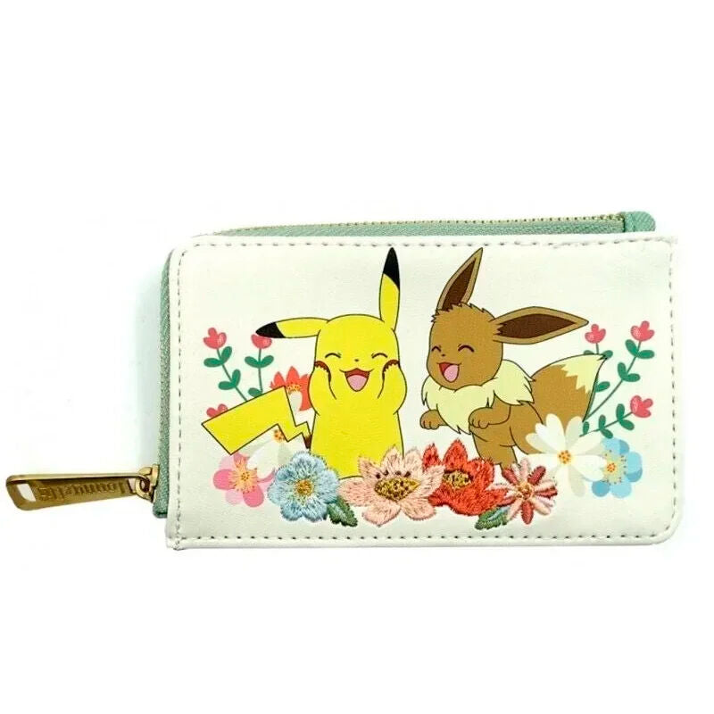 Imagen de Tarjetero Pikachu & Eevee Floral Loungefly parte de nuestra colección en Espadas y más, sitio oficial.
