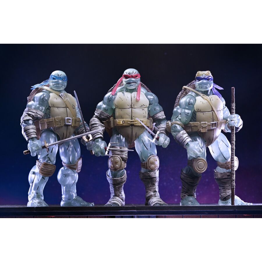 Imagen 2 - Set 3 Figuras Ghost Brothers Teenage Mutant The Last Ronin Tortugas Ninja 18Cm