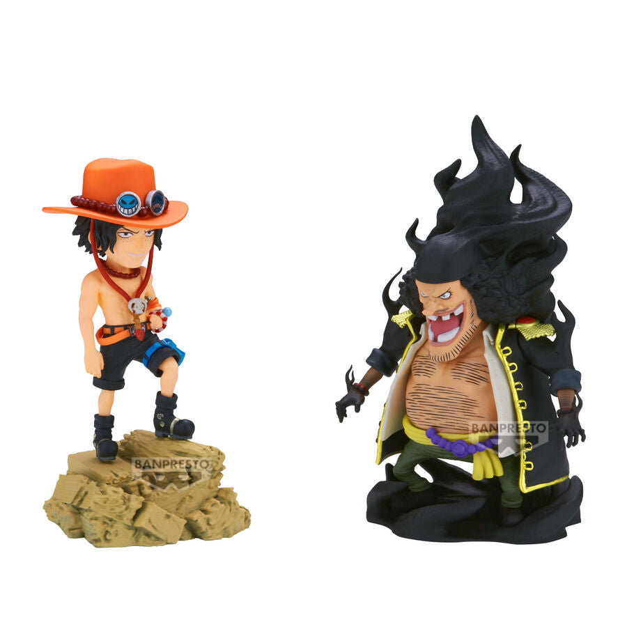 Imagen 1 - Figura Portgas D.ace Vs Marshall.d.teach Log Stories One Piece 8Cm