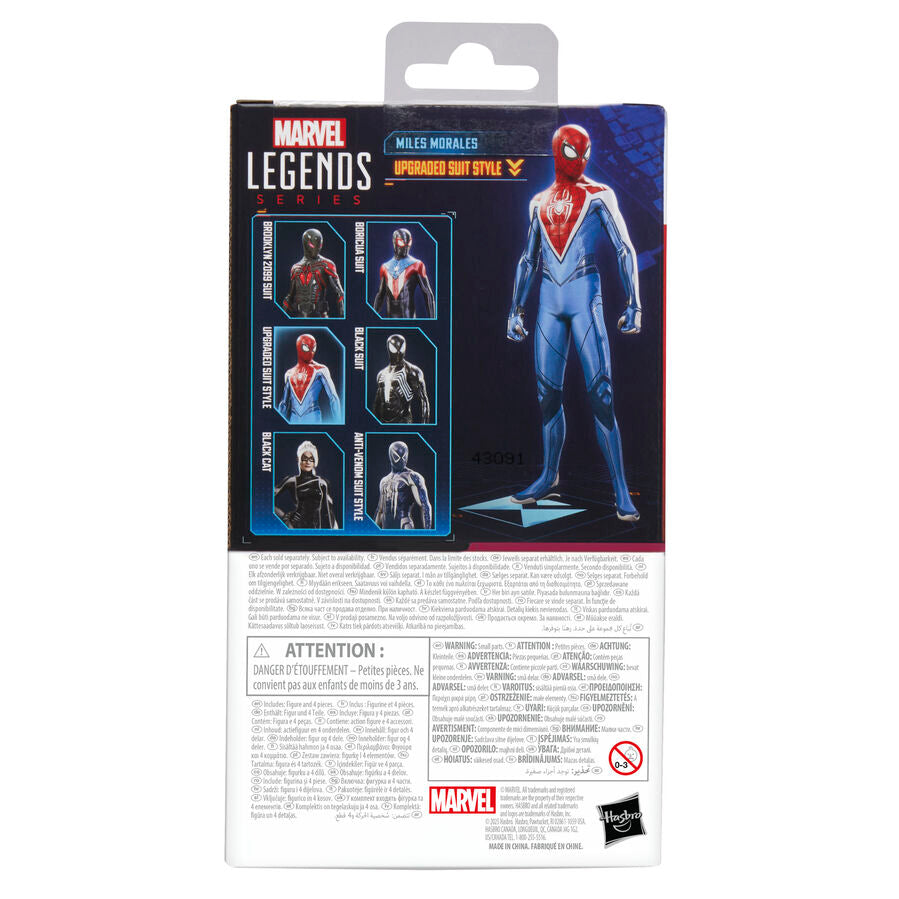 Imagen 4 - Figura Miles Morales Upgraded Suit Style Spider-man 2 Marvel Legends 15Cm