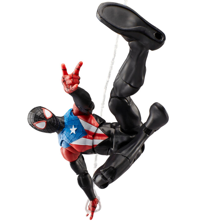 Imagen 9 - Figura Miles Morales Boricua Suit Spider-man 2 Marvel Legends 15Cm