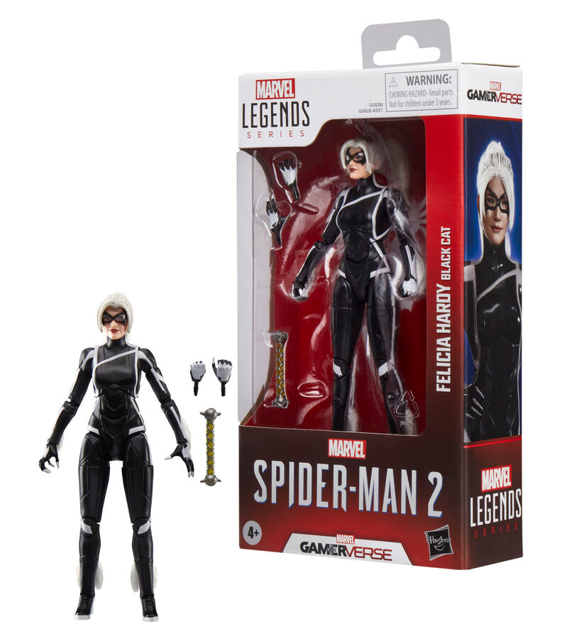 Imagen 7 - Figura Felicia Hardy Black Cat Spider-man 2 Marvel Legends 15Cm
