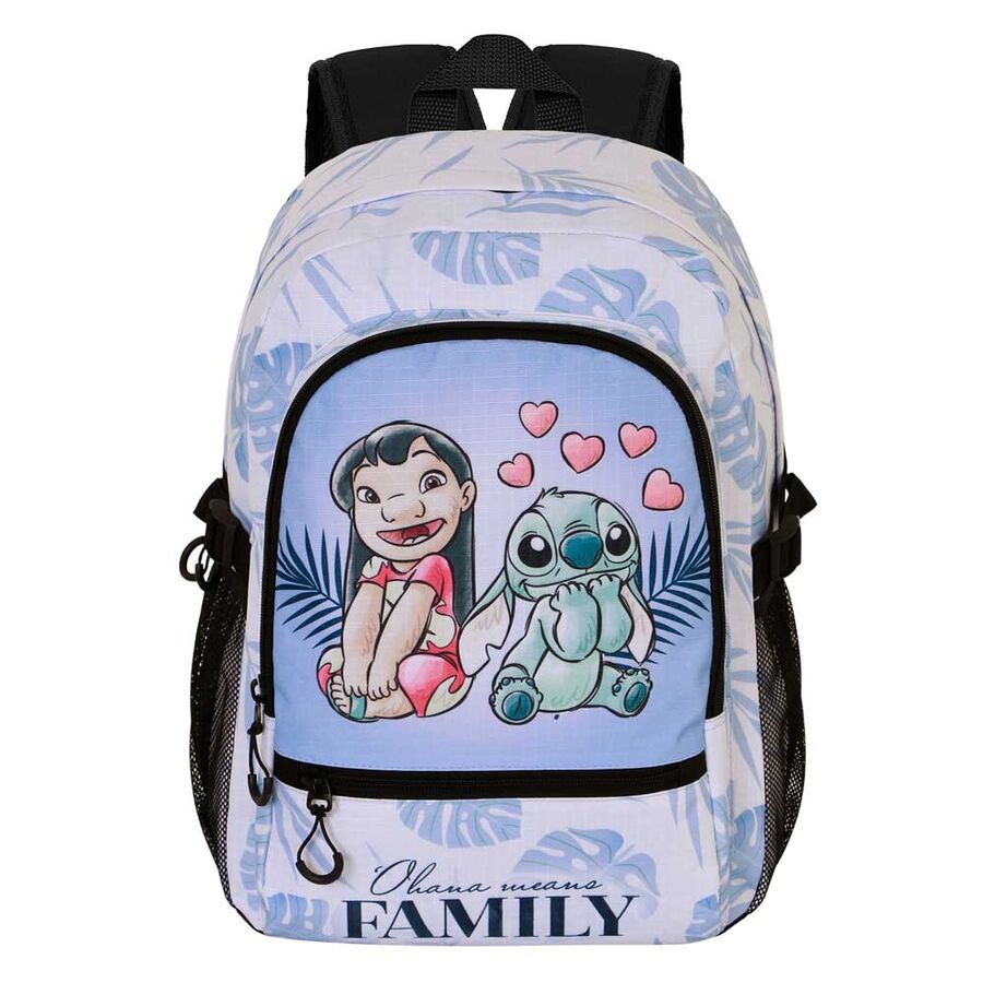 Imagen 1 - Mochila Couple Stitch Disney 44Cm Adaptable
