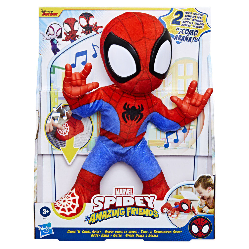 Imagen de Muñeco Peluche Spidey Baila Y Gatea Spidey And His Amazing Friends Marvel parte de nuestra colección en Espadas y más, sitio oficial.